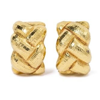 Vintage And Estate Jewelry Vintage 18K Yellow Gold David Webb Earrings