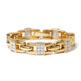 Vintage And Estate Jewelry Vintage Platinum & 18K Yellow Gold David Webb Diamond Bracelet