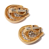 Vintage And Estate Jewelry Vintage Platinum & 18K Yellow Gold David Webb Diamond Earrings