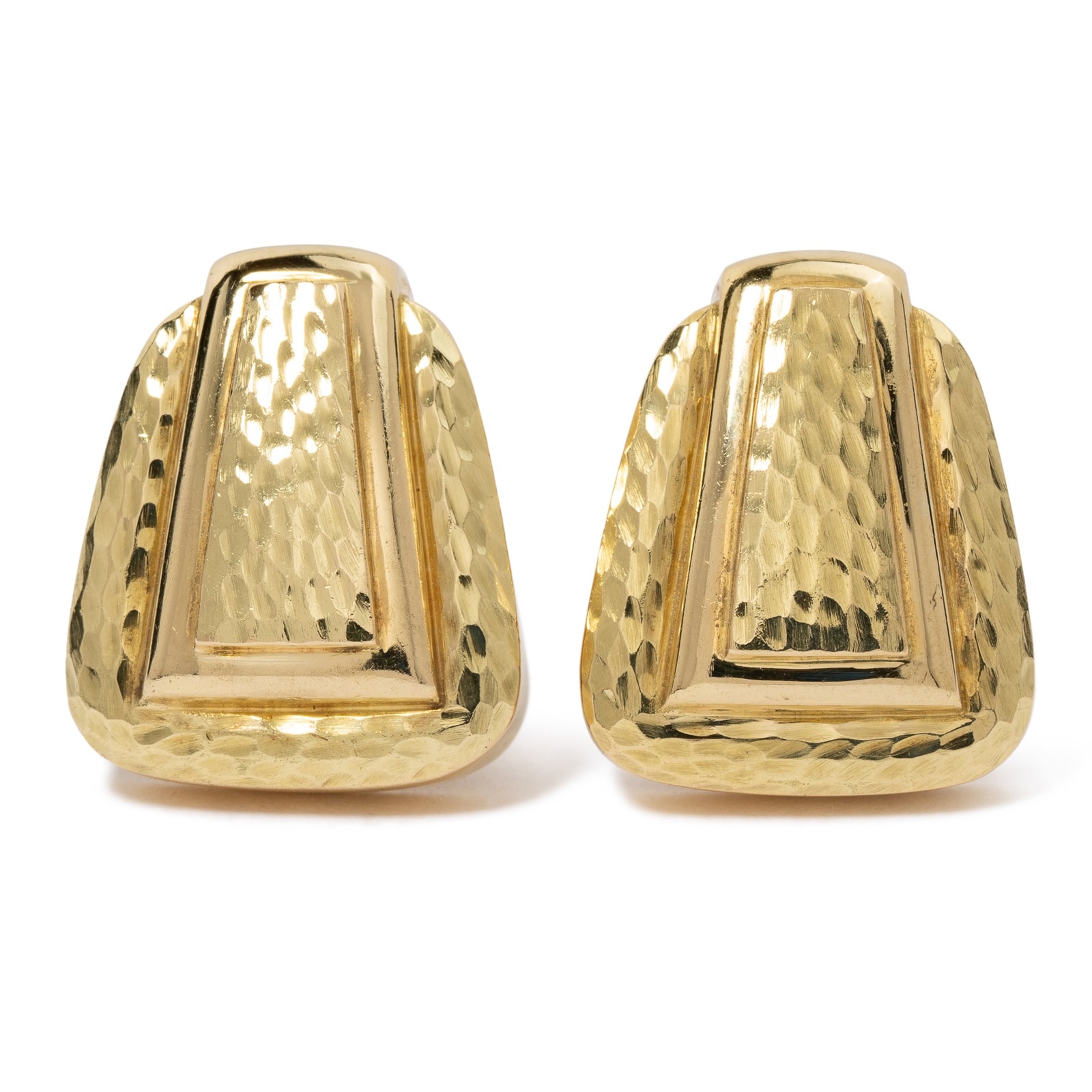 Vintage And Estate Jewelry Sophisticated 18K Yellow Gold David Webb Vintage Earrings