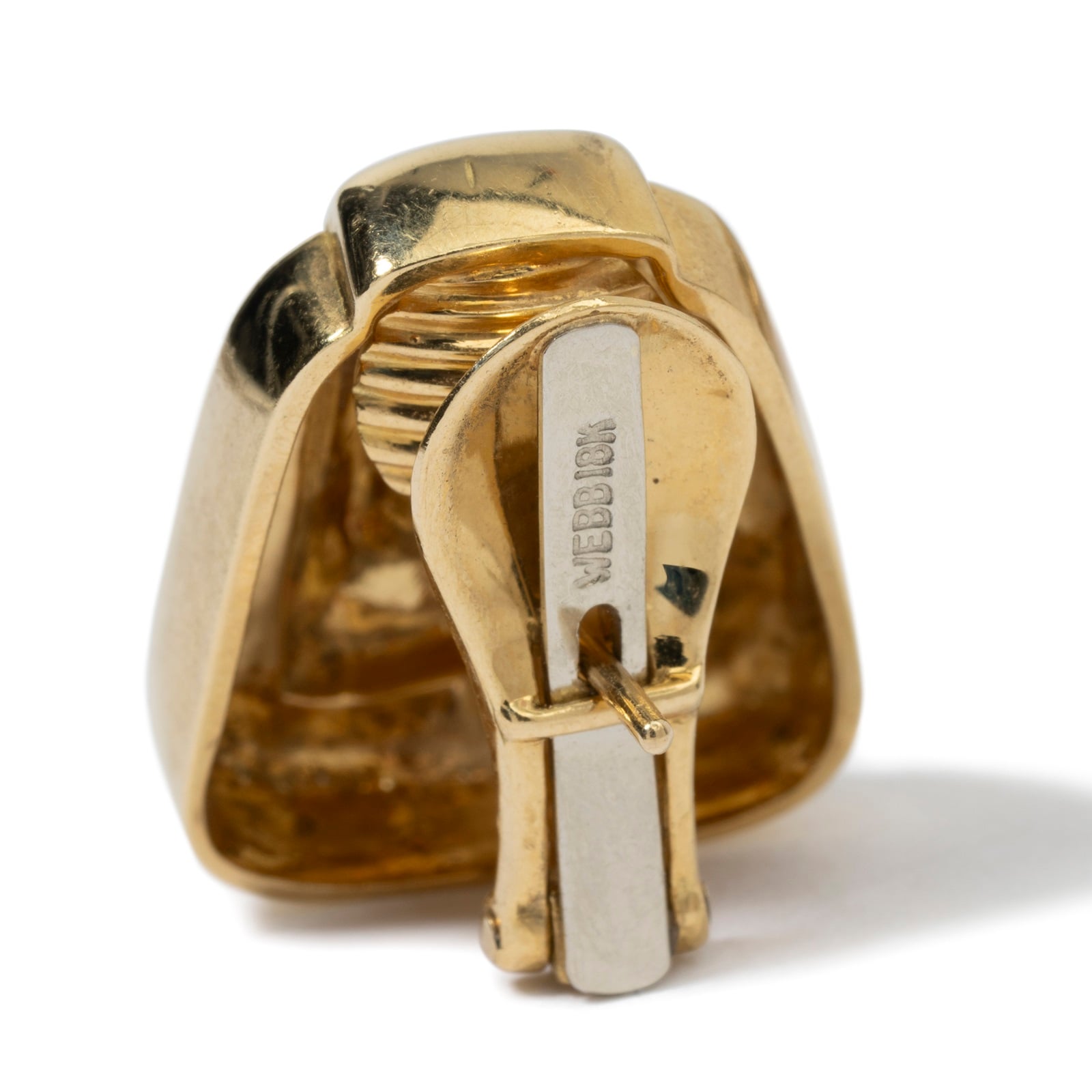 Vintage And Estate Jewelry Sophisticated 18K Yellow Gold David Webb Vintage Earrings