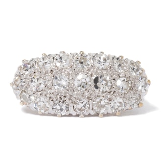 Vintage And Estate Jewelry Antique Platinum & 14K White Gold Diamond Ring - Size 7.5 Vintage And Estate Jewelry Antique Platinum & 14K White Gold Diamond Ring - Size 7.5