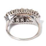 Vintage And Estate Jewelry Antique Platinum & 14K White Gold Diamond Ring - Size 7.5