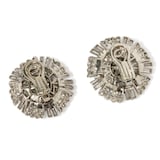 Vintage And Estate Jewelry Vintage 18K White Gold French Diamond Earrings
