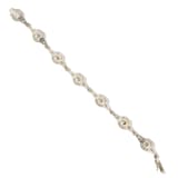 Vintage And Estate Jewelry Vintage Platinum French Pearl & Diamond Bracelet