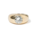 Vintage And Estate Jewelry Vintage 18K Yellow Gold Diamond Ring - Size 7