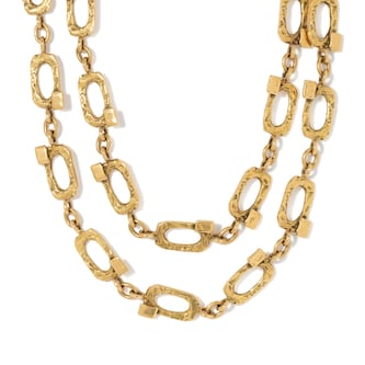 Vintage And Estate Jewelry 18K Yellow Gold Vintage Necklace