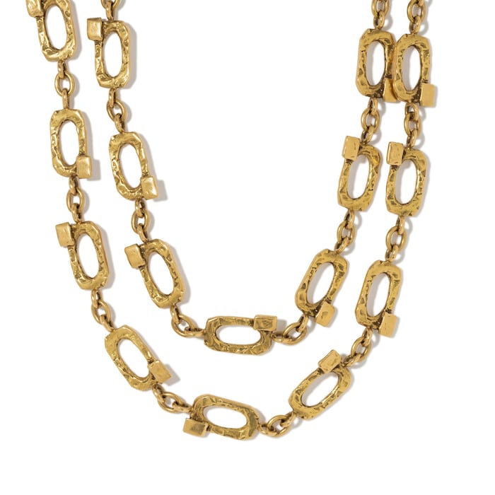 Vintage And Estate Jewelry 18K Yellow Gold Vintage Necklace