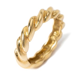 Vintage And Estate Jewelry 18K Yellow Gold Vintage Ring - Size 5.75