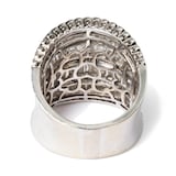 Vintage And Estate Jewelry 18K White Gold Diamond Vintage Ring - Size 7.25