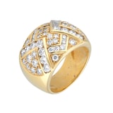 Pre-Owned and Vintage Jewellery 18ct Yellow Gold Italian Diamond Ring