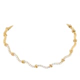 Pre-Owned and Vintage Jewellery 14ct Yellow Gold and Diamond Wavey Tennis Necklace
