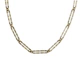 Vintage And Estate Jewelry Vintage 18K Yellow Gold Paperclip Chain Necklace