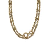 Vintage And Estate Jewelry Antique 18K Yellow Gold French Necklace