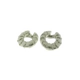 Vintage And Estate Jewelry Exquisite 18K White Gold Marina B Vintage Earrings