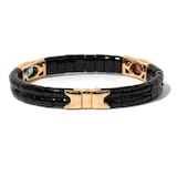 Vintage And Estate Jewelry Vintage 18K Yellow Gold Marina B Diamond & Multi-Color Stone Bracelet