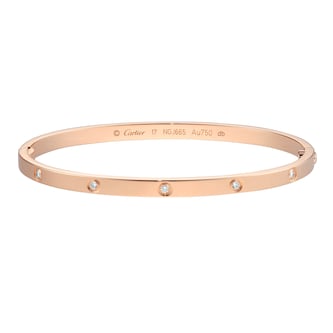 Pre-Owned Cartier Love Bracelet B6047917 - Size 17 Pre-Owned Cartier Love Bracelet B6047917 - Size 17
