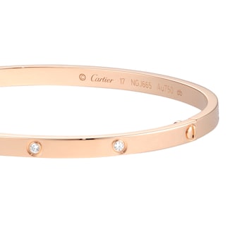 Pre-Owned Cartier Love Bracelet B6047917 - Size 17 Pre-Owned Cartier Love Bracelet B6047917 - Size 17