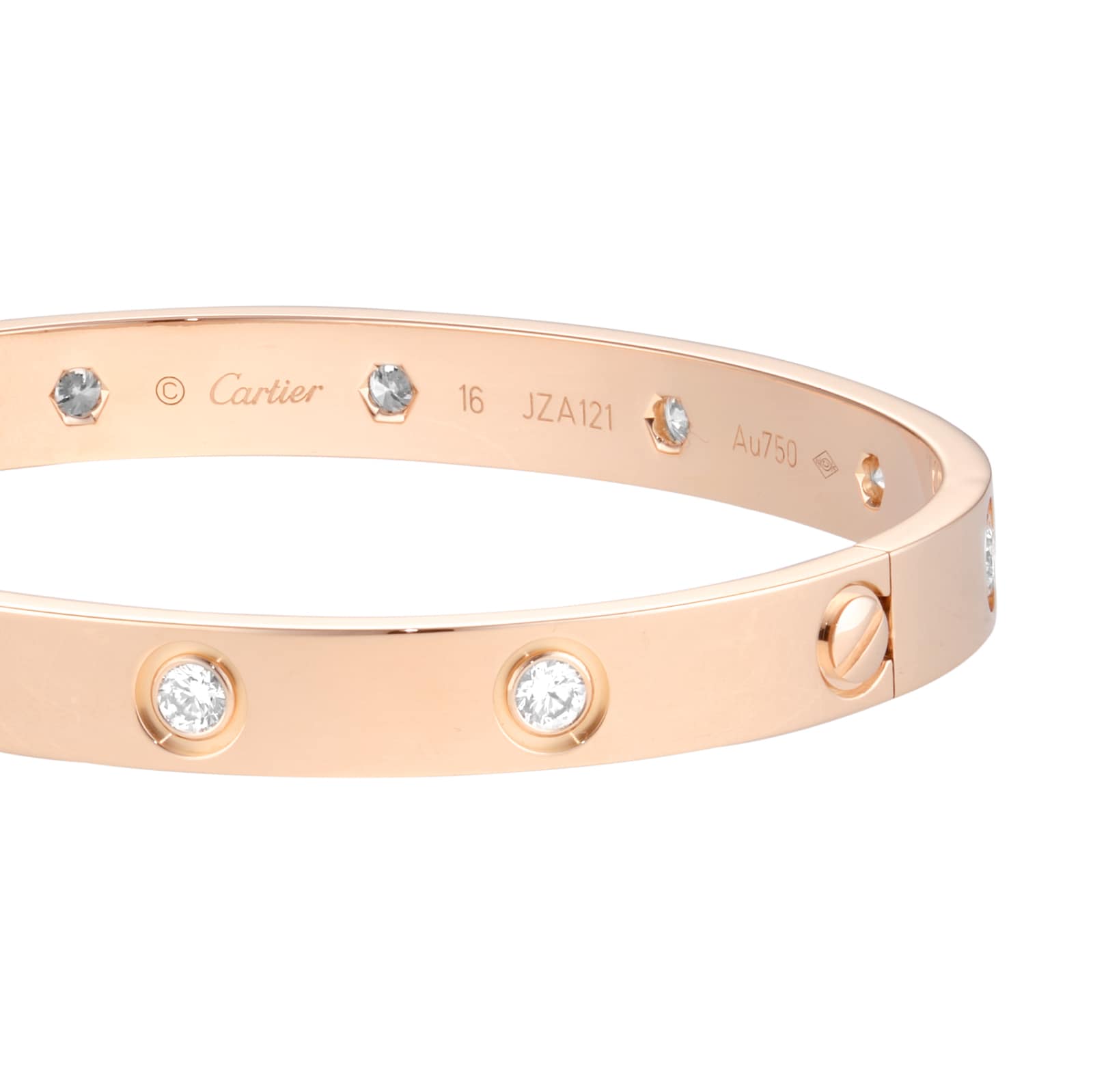 Pre-Owned Cartier Love Bracelet B6040616 - Size 16