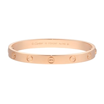 Pre-Owned Cartier Love Bracelet B6035616 - Size 16 Pre-Owned Cartier Love Bracelet B6035616 - Size 16