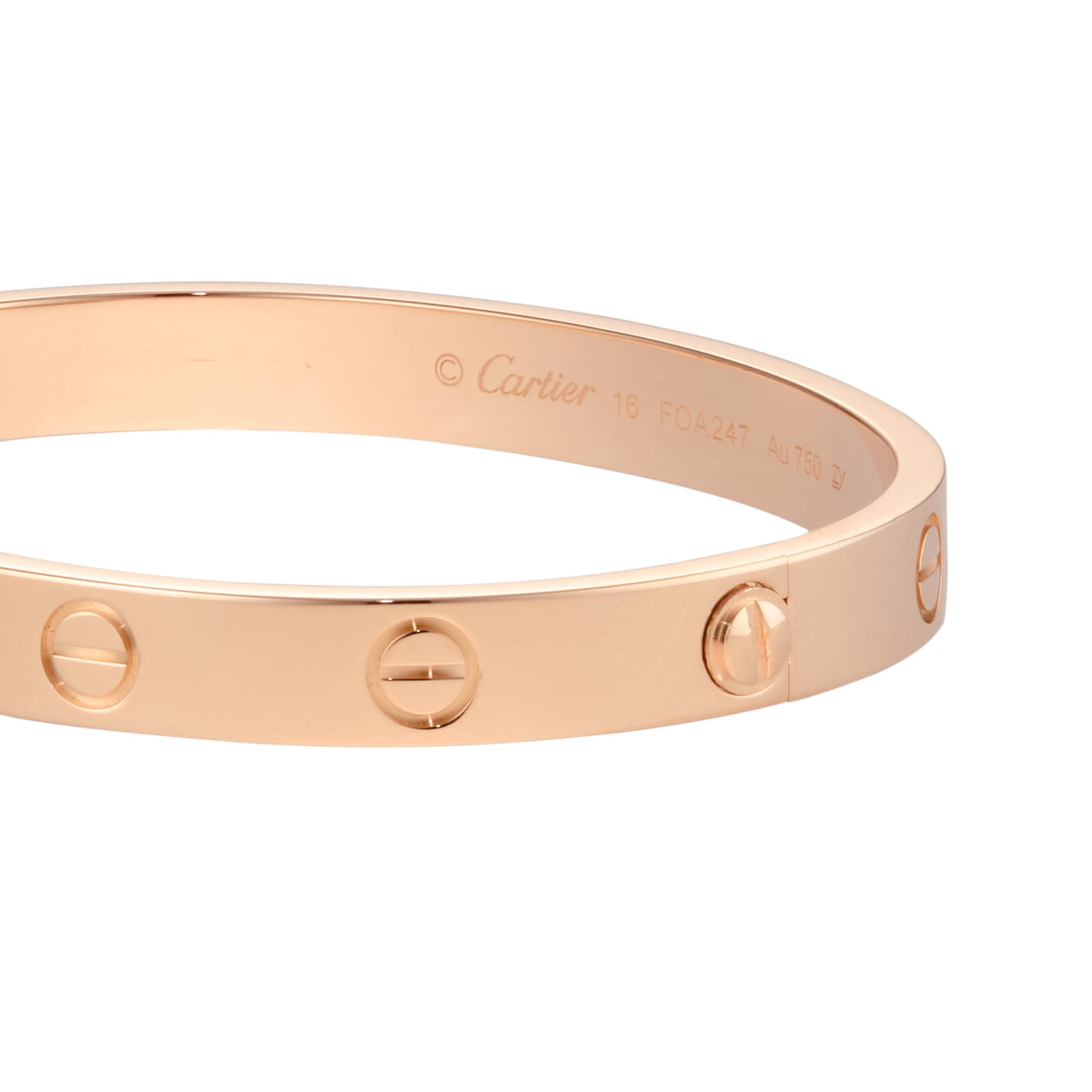 Pre-Owned Cartier Love Bracelet B6035616 - Size 16