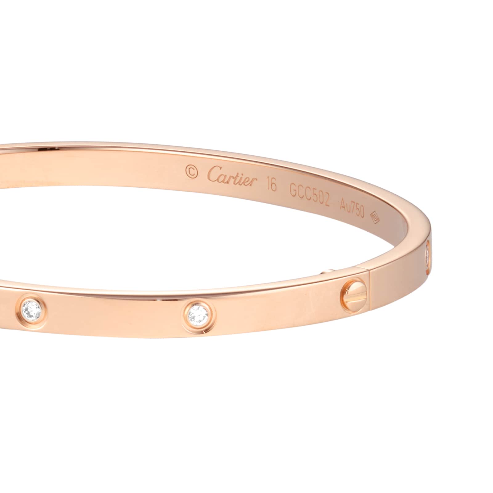 Pre-Owned Cartier Love Bracelet B6047916 - Size 16