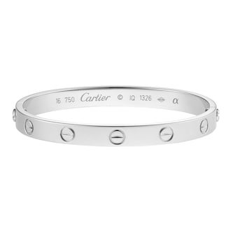 Pre-Owned Cartier Love Bracelet B6005600 - Size 16 Pre-Owned Cartier Love Bracelet B6005600 - Size 16