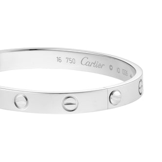 Pre-Owned Cartier Love Bracelet B6005600 - Size 16 Pre-Owned Cartier Love Bracelet B6005600 - Size 16
