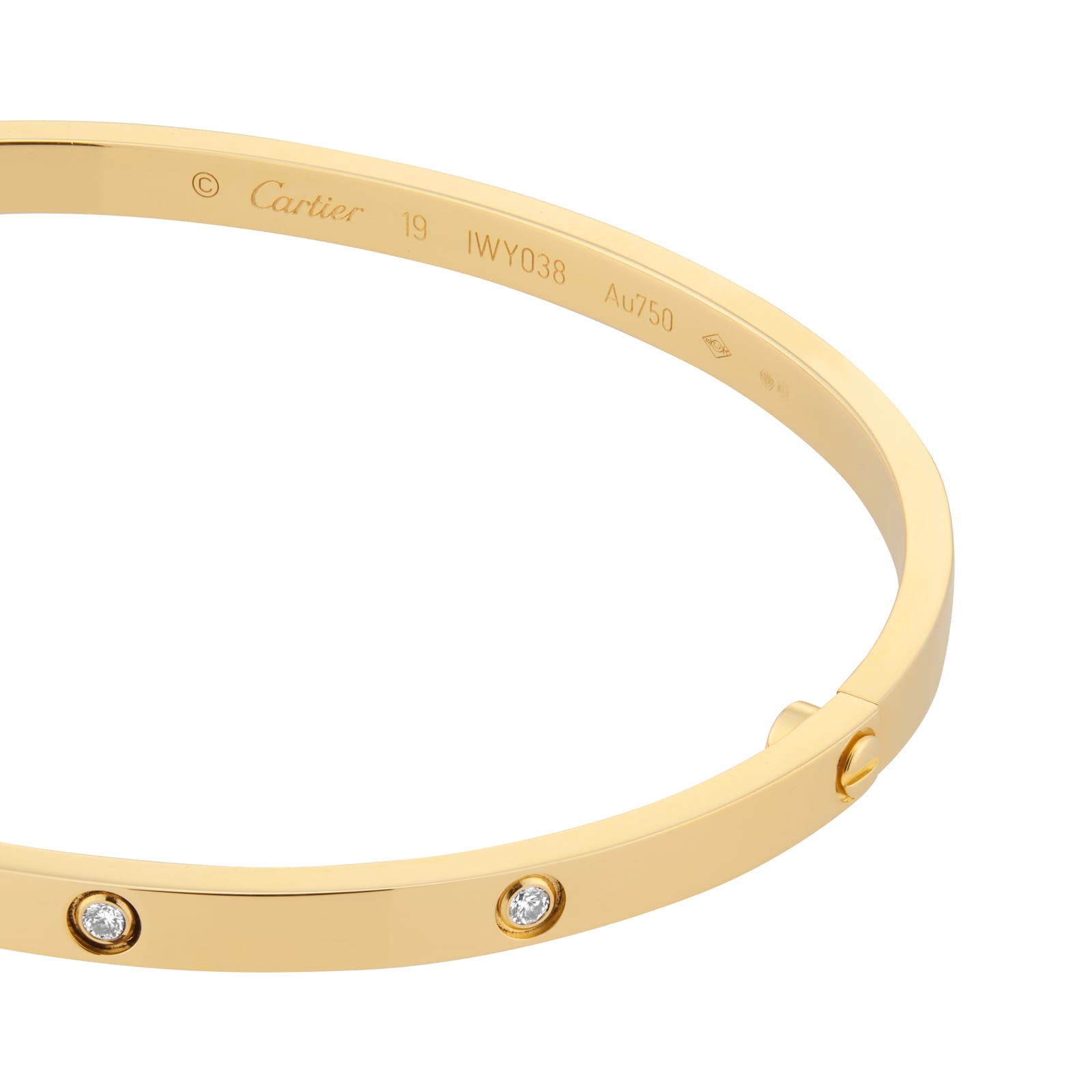 Pre-Owned Cartier Love Bracelet B6047819 - Size 19