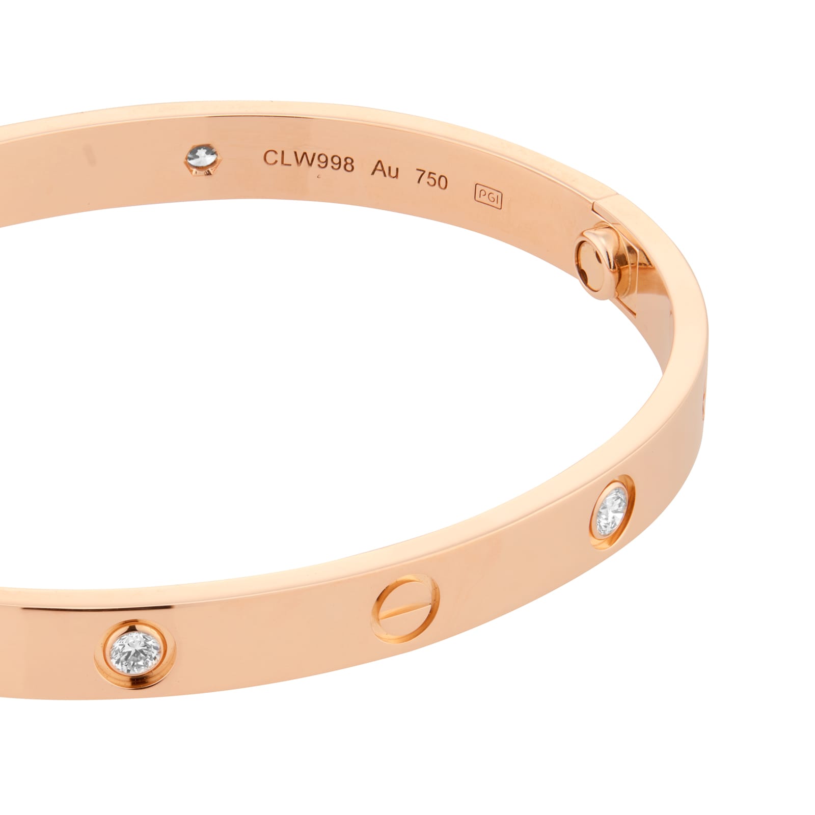 Pre-Owned Cartier Love Bracelet B6036018 - Size 18