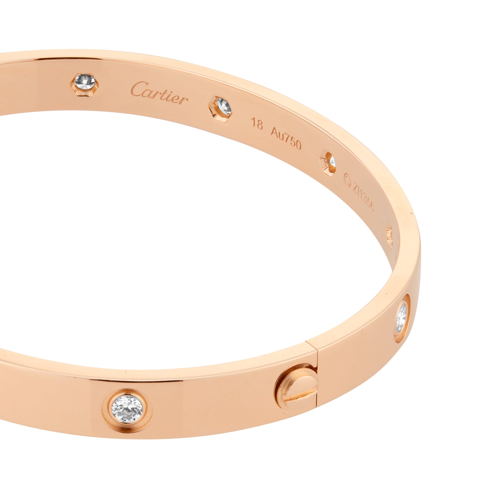 Pre-Owned Cartier Love Bracelet B6040618 - Size 18