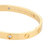Pre-Owned Cartier Love 4 Diamond Bracelet Classic Model B6035917 - Size 17