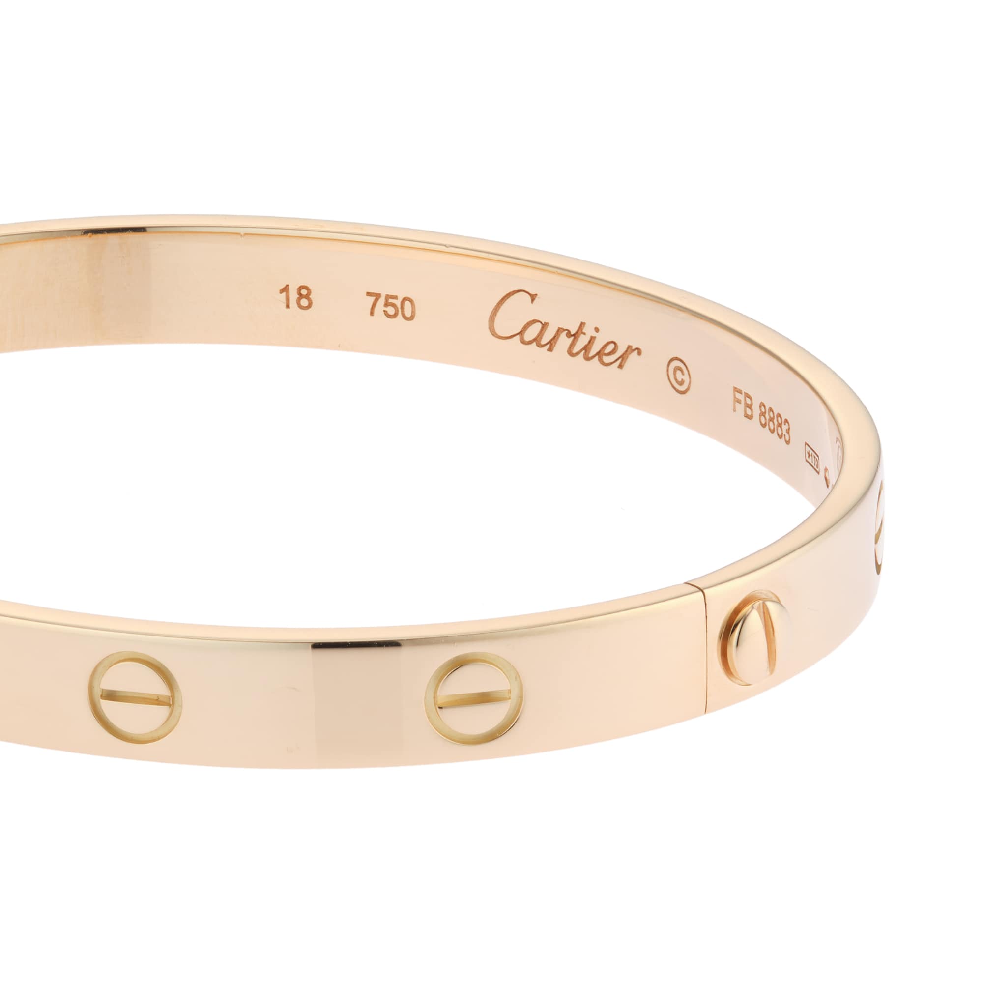 Pre-Owned Cartier Love Bracelet 60081965 - Size 18