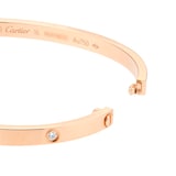 Pre-Owned Cartier Love 6 Diamond Bracelet Small Model B6047616 - Size 16