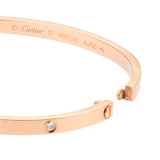 Pre-Owned Cartier Love 6 Diamond Bracelet Small Model B6047617 - Size 17
