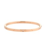 Pre-Owned Cartier Love 6 Diamond Bracelet Small Model B6047616 - Size 16