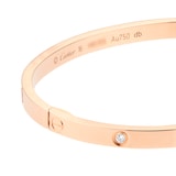 Pre-Owned Cartier Love 6 Diamond Bracelet Small Model B6047616 - Size 16