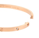 Pre-Owned Cartier Love 6 Diamond Bracelet Small Model B6047617 - Size 17