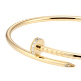 Pre-Owned Cartier Juste Un Clou Diamond Bracelet Small Model B6066117 - Size 17