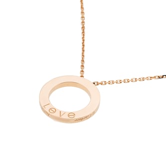 Pre-Owned Cartier Love Pendant Necklace 3 Diamonds B7014700