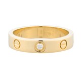 Pre-Owned Cartier Love Ring Small Model 1 Diamond B4056152 - Size 52