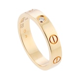 Pre-Owned Cartier Love Ring Small Model 1 Diamond B4056152 - Size 52