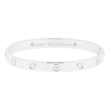 Pre-Owned Cartier Love Bracelet Classic Model 4 Diamonds B6035816 - Size 16
