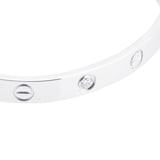 Pre-Owned Cartier Love Bracelet Classic Model 4 Diamonds B6035816 - Size 16