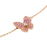 Pre-Owned Van Cleef & Arpels Two Butterfly Pendant Necklace VCARO3M200