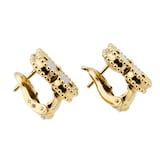 Pre-Owned Van Cleef & Arpels Vintage Alhambra Earrings Tiger'S Eye VCARD40500