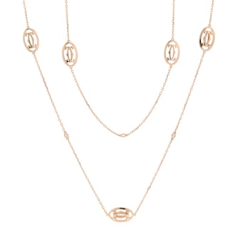 Pre-Owned Cartier Double C De Collection 7 Diamond Necklace B7219600