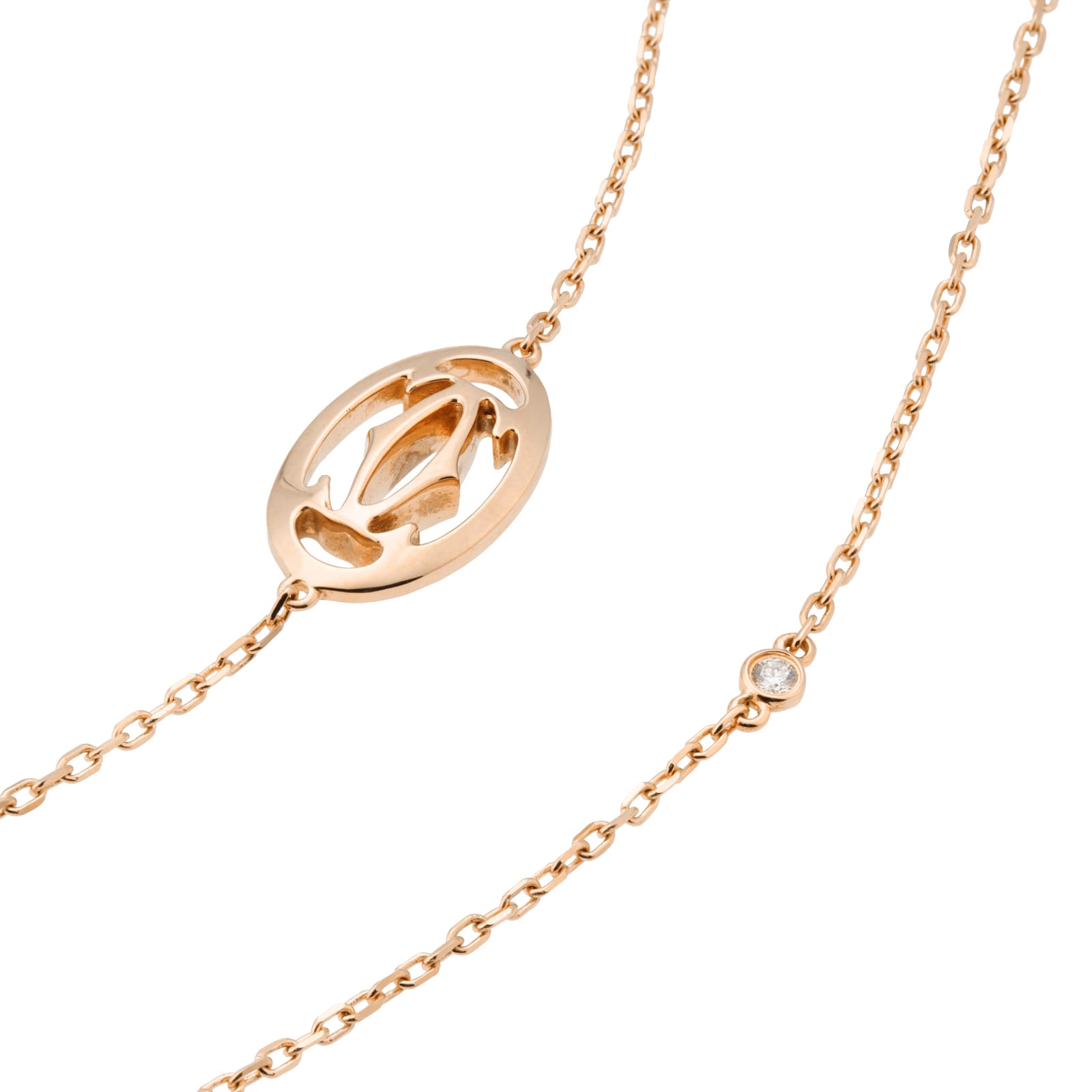 Pre-Owned Cartier Double C De Collection 7 Diamond Necklace B7219600