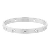 Pre-Owned Cartier Love Bracelet Classic Model 4 Diamonds  B6035816 - Size 16