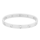 Pre-Owned Cartier Love Bracelet Small Model 10 Diamonds B6040716 - Size 16